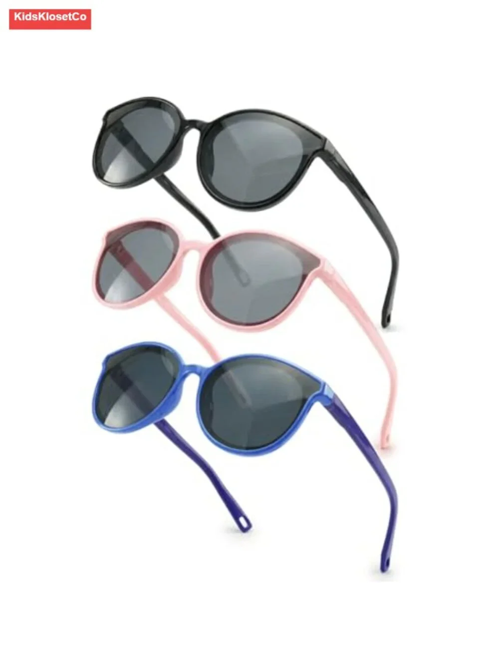 Kids Polarized Sunglasses UV Protection 3-Pack for Ages 3-8